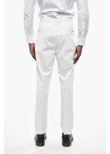 Pantaloni casual CORNELIANI Trend Cotton Chinos Pants White Barbati (BM 19436555) 4