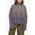 Golden Goose Wool And Nylon Turtleneck Sweater Magane With Raglan Sleeves Multicolor