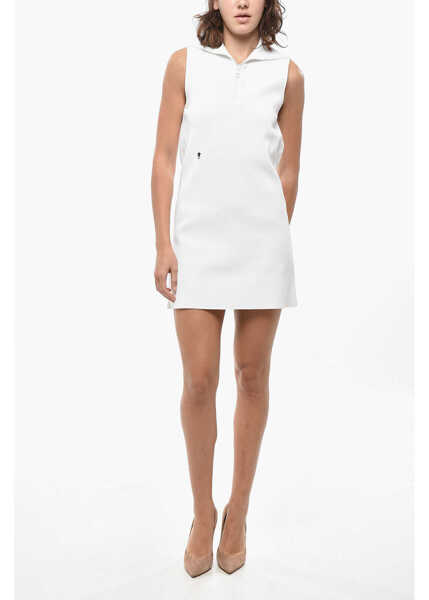 Rochii scurte Dior Stretchy Star Minidress With Half Zip White Femei (BM 19436567) 1