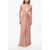 Max Mara Satin Pilard Dress With Front Knot Pink