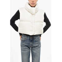 Geci de iarna Crop Ramon Down Vest With Hidden Buttoning Femei