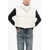 Bacon Crop Ramon Down Vest With Hidden Buttoning White