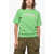 DSQUARED2 Solid Color Easy Fit Crew-Neck T-Shirt With Contrasting Logo Green