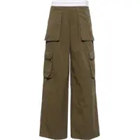 Pantaloni casual Cotton Cargo Pants With Logo Band Femei