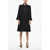 Balenciaga Flared Shirt Dress With Satin Details Black