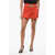 Balmain Tweed Escargot Shorts With Jewel Detail Red