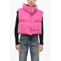 Geci de iarna Bacon Crop Ramon Down Vest With Hidden Buttoning