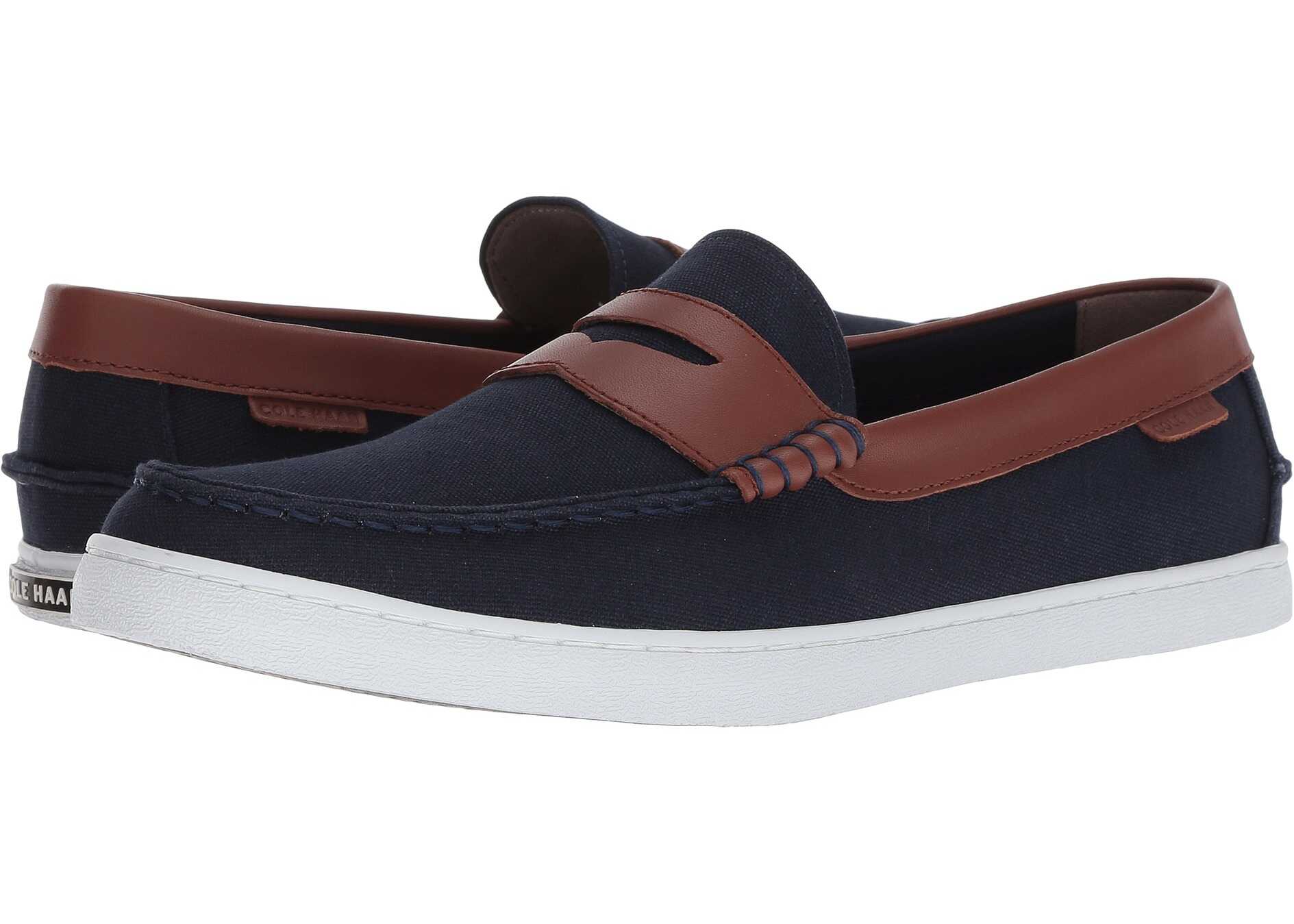 Mocasin Cole Haan Nantucket Loafer II Blazer Blue Textile/Chestnut