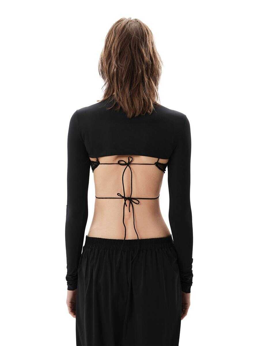 Topuri AMAZUIN Amazun Jill Lace Top Black Femei (BM 19437384) 2