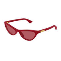 Ochelari de soare Dama - Ochelari de soare Bottega Veneta Bottega Veneta Bv1414S Linea Ribbon Sunglasses RED Femei (BM 19437534) - B-mall.ro