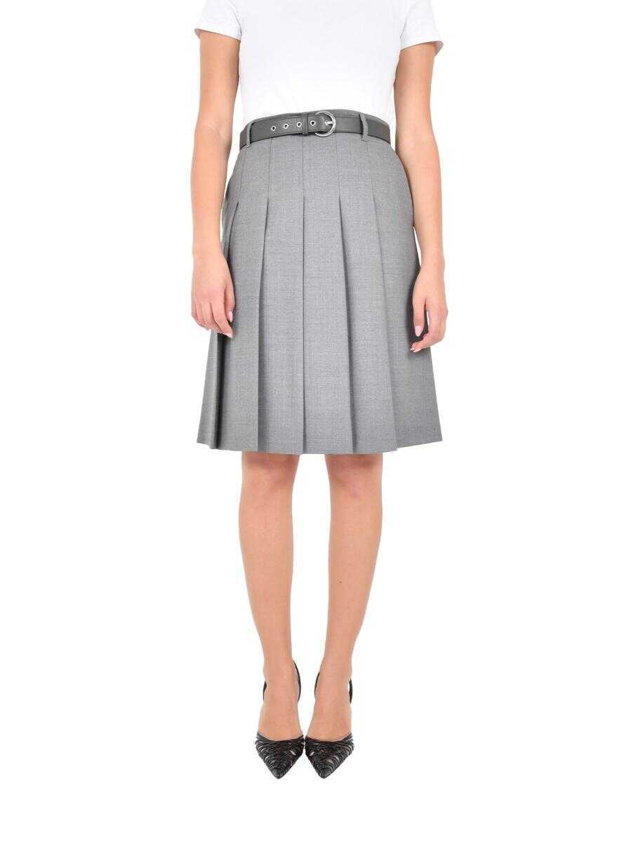 Fuste Max Mara Max Mara Studio Skirt GREY Femei (BM 19437750) 3