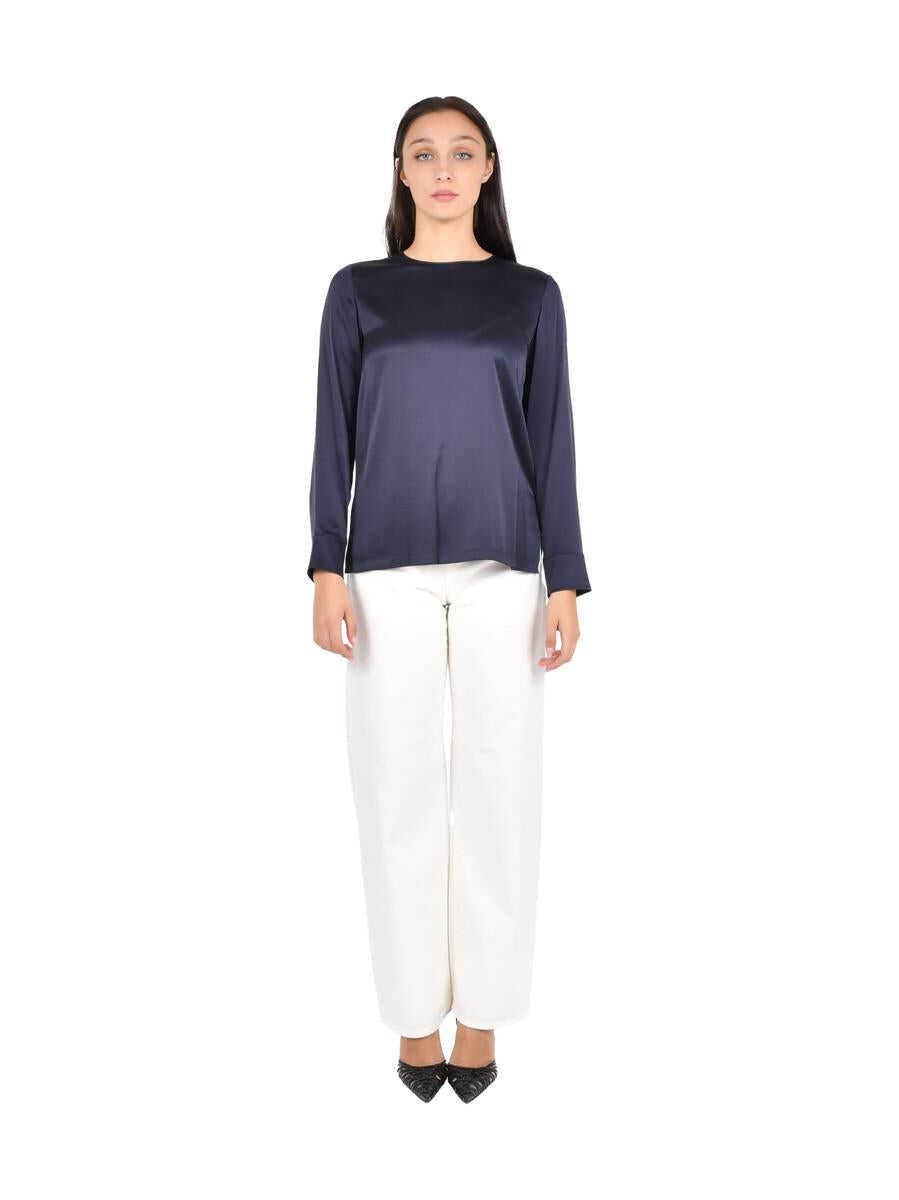 Bluze Max Mara Max Mara Studio Blouse BLUE Femei (BM 19437765) 1