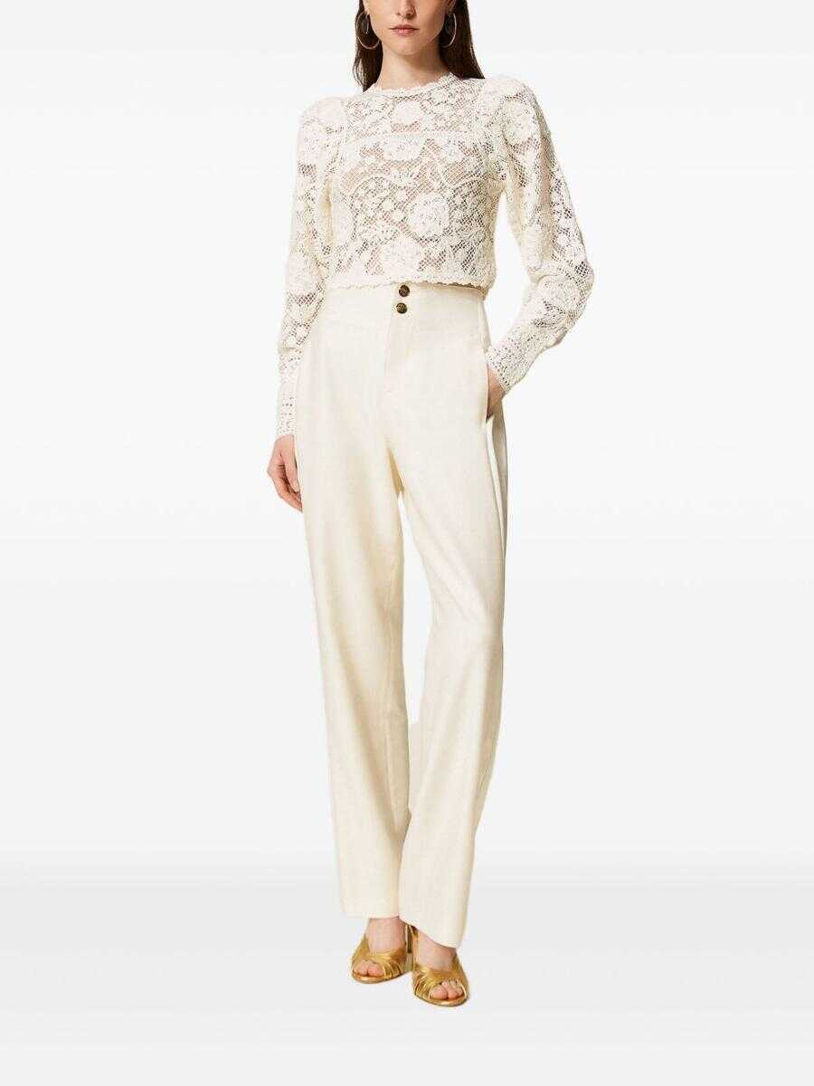 Pulovere TWINSET Twinset Sweaters White Femei (BM 19437795) 2