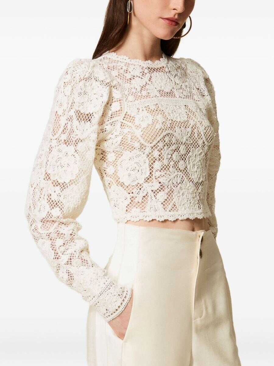 Pulovere TWINSET Twinset Sweaters White Femei (BM 19437795) 4