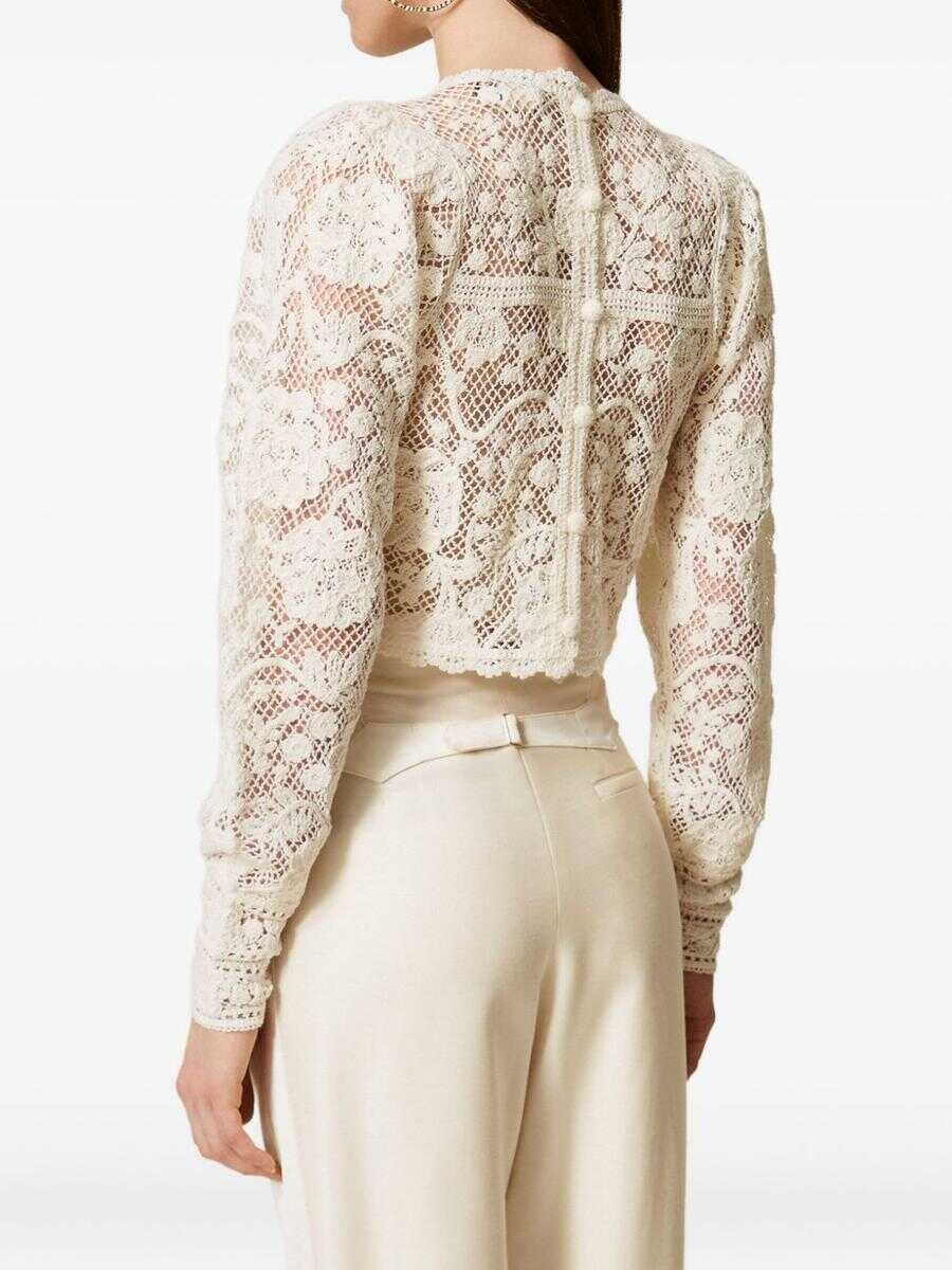 Pulovere TWINSET Twinset Sweaters White Femei (BM 19437795) 5