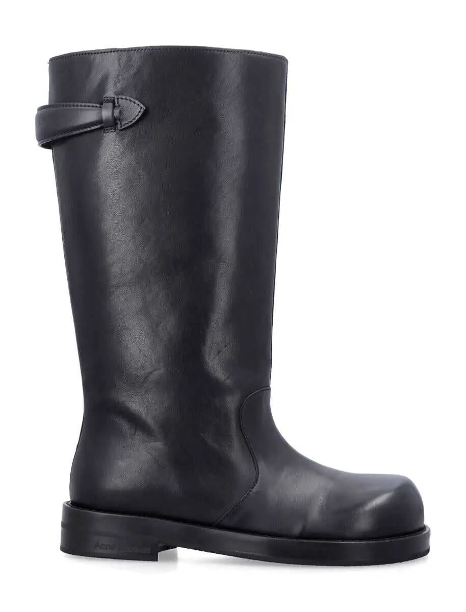 Pantofi cu toc Acne Studios Acne Studios Leather Boots Black Femei (BM 19437819) 1