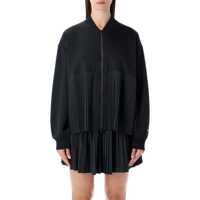 Geci Nike Black Pleated Zip Jacket Femei