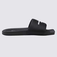 Balerini Alexander Wang Black Rubber Sliders Femei