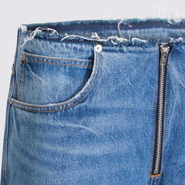 Blugi Alexander Wang Alexander Wang Jeans VINTAGE MARBLED BLUE Femei (BM 19438041) 5