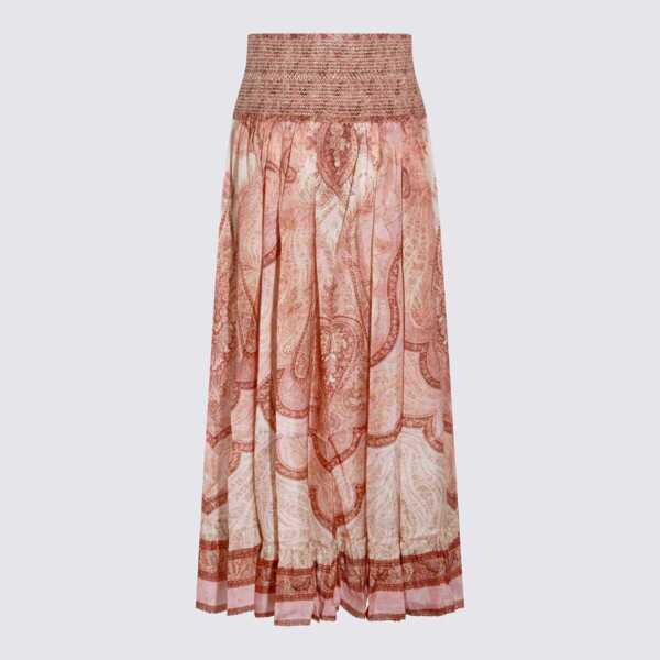 Fuste ZIMMERMANN Zimmermann Skirts TAPESTRY BURGUNDY MULTI Femei (BM 19438125) 3