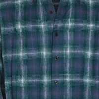Camasi AURALEE pentru Barbati - Camasi AURALEE Auralee Blue And Green Wool Shirt FOREST GREEN X NAVY Barbati (BM 19438587) - B-mall.ro