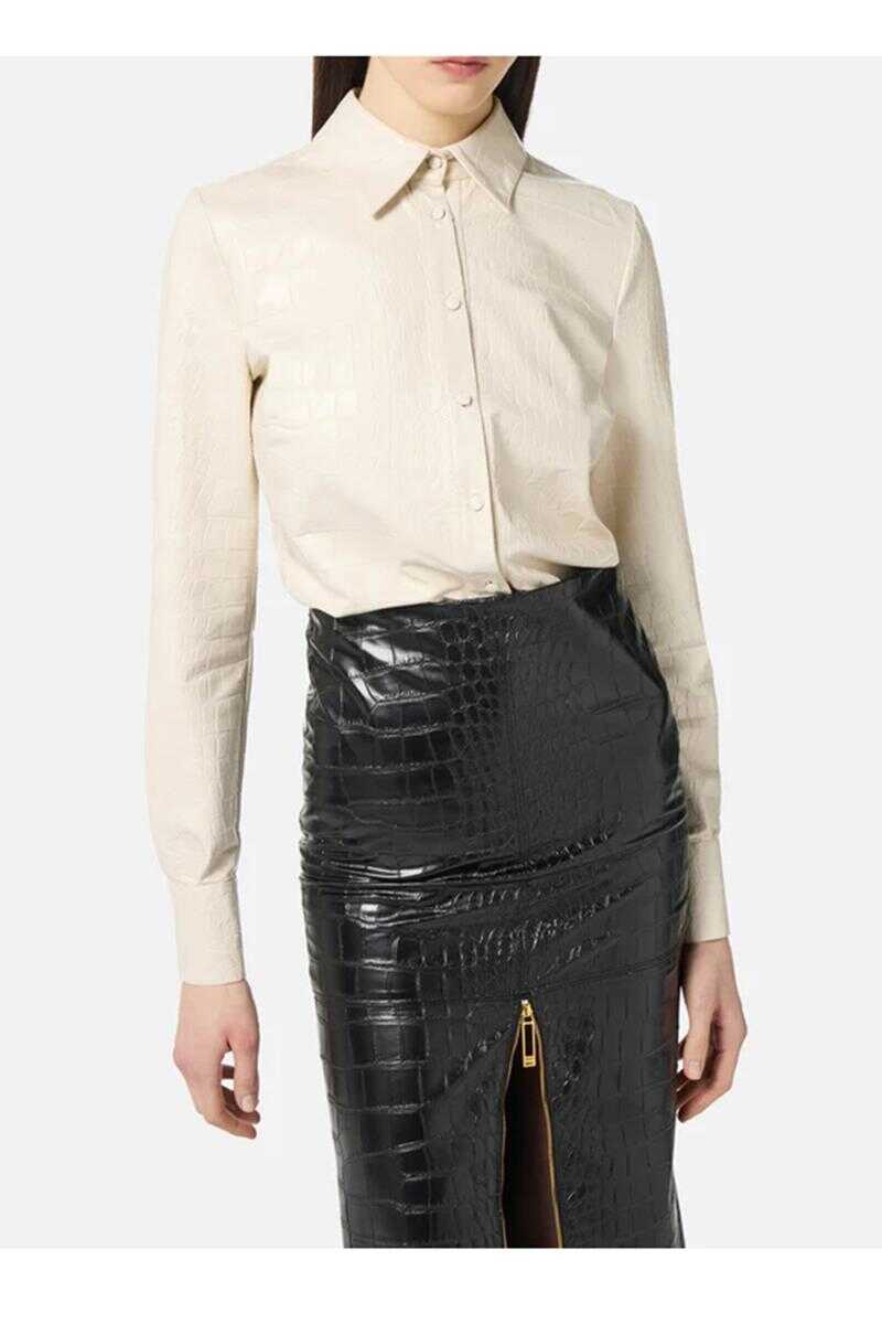 Camasi Elisabetta Franchi Elisabetta Franchi Shirts WHITE Femei (BM 19438869) 2