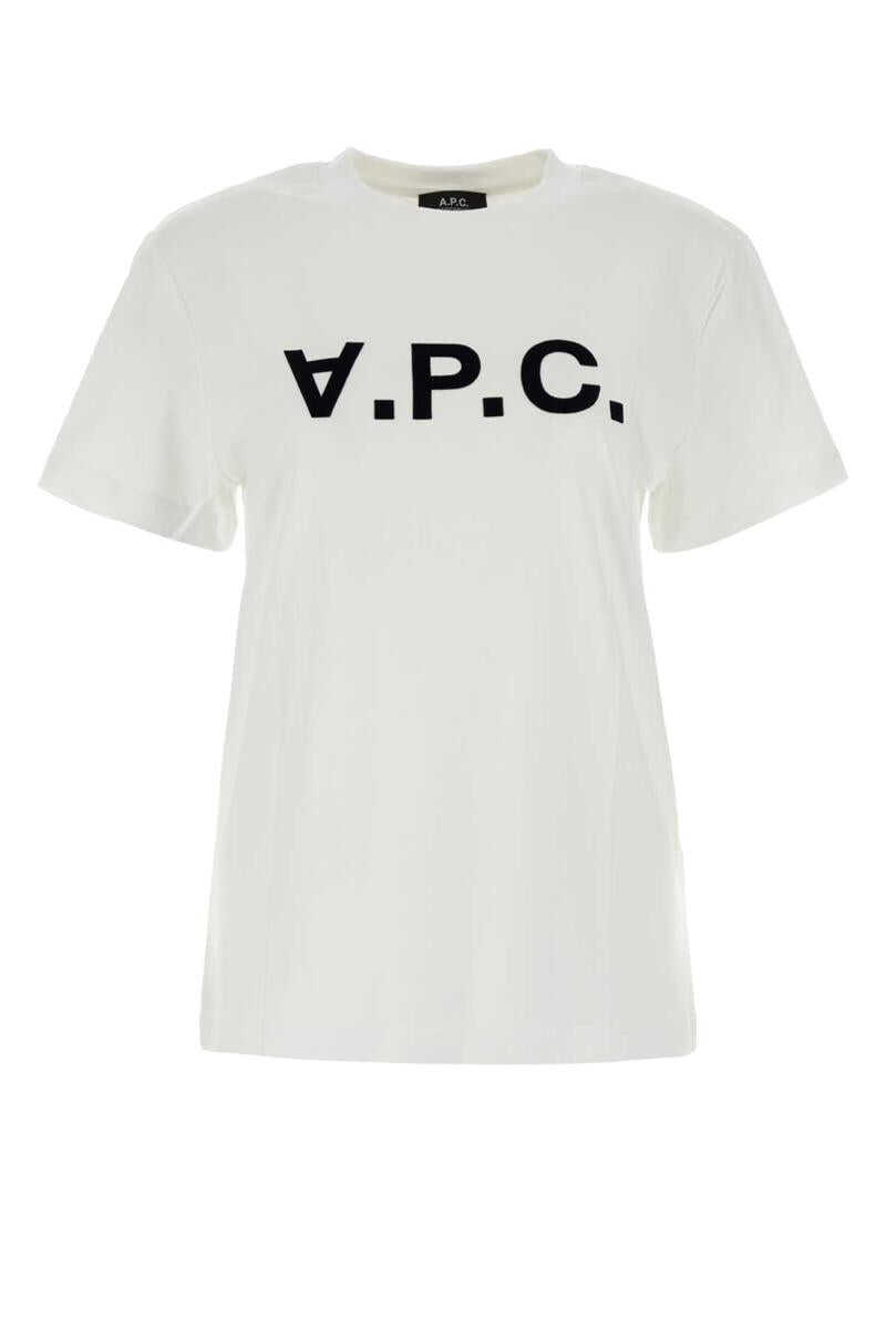 Tricouri A.P.C. A.P.C. T-Shirt BLANCDARKNAVY Femei (BM 19438965) 1