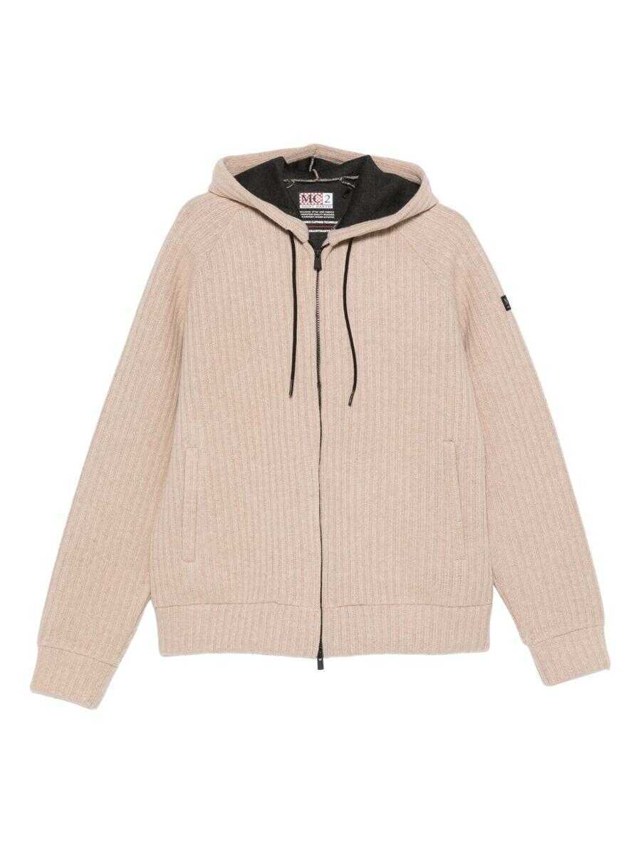 Bluze de trening Mc2 Saint Barth MC2 Saint Barth Carrel Knit Hoodie Beige Barbati (BM 19438986) 1