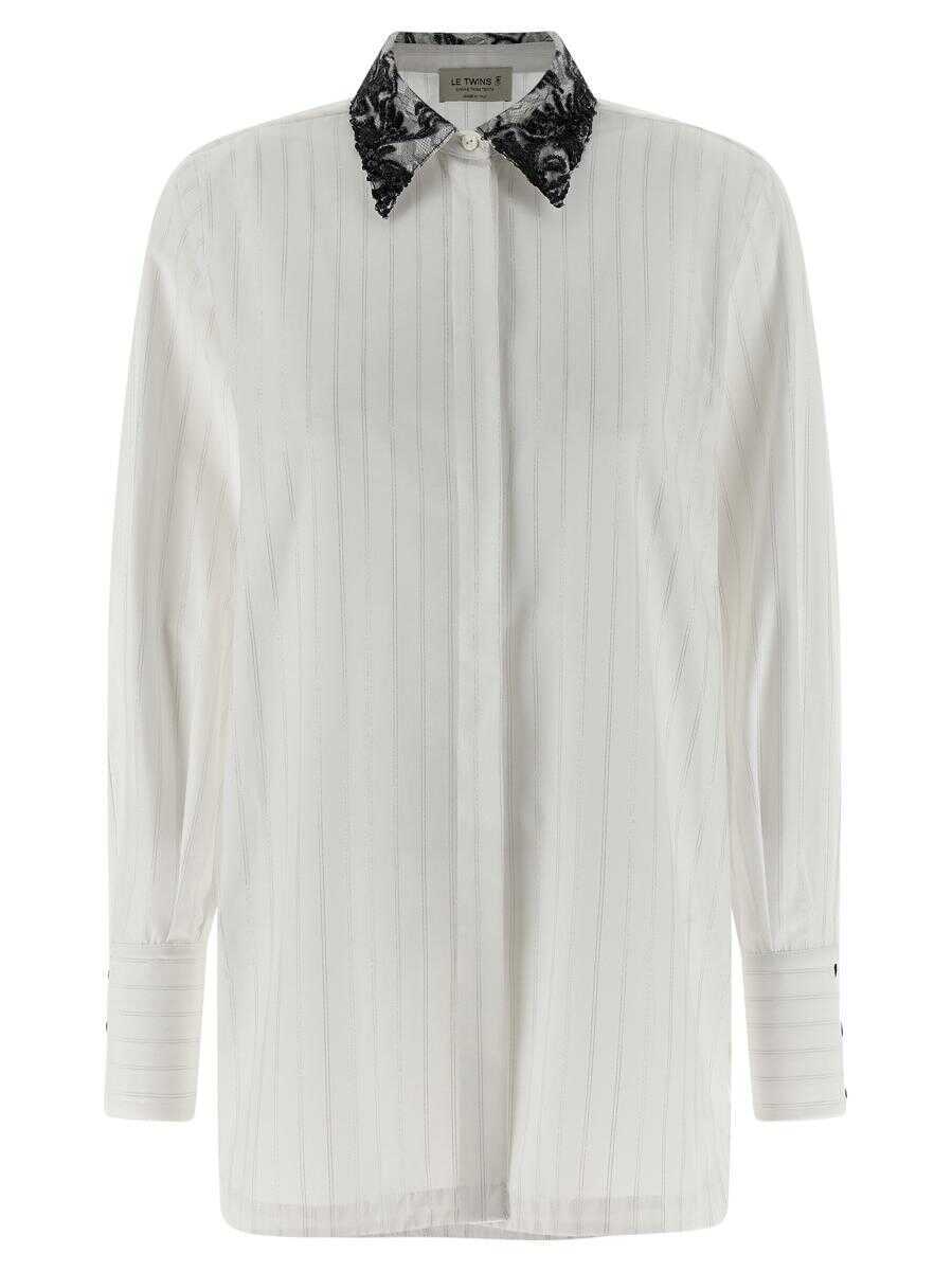 Camasi LE TWINS Le Twins Daniel Shirt WHITE Femei (BM 19439040) 1