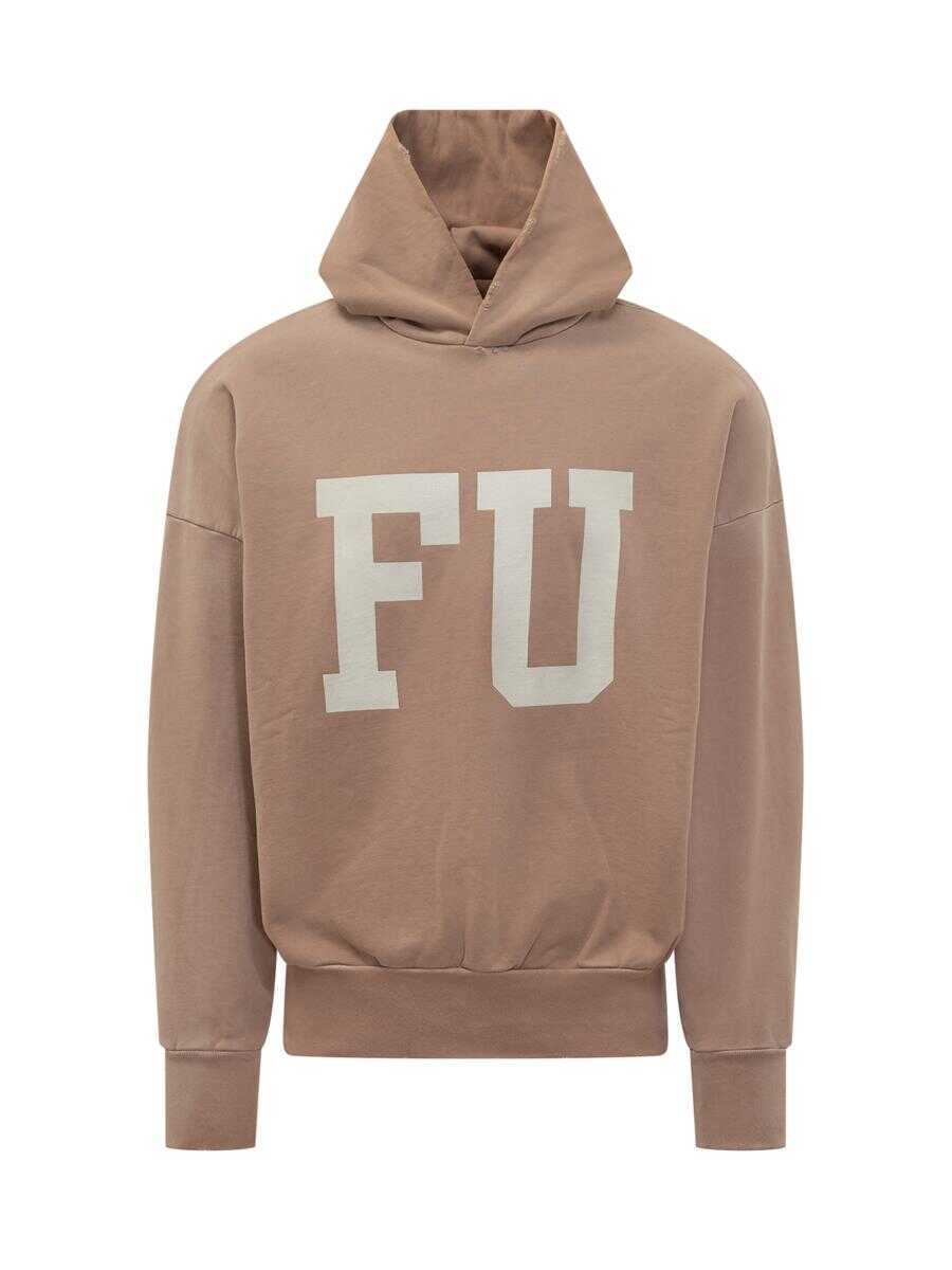 Bluze de trening FEAR OF GOD Fear Of God Pink Hoodie With Fear Of God Print Beige Barbati (BM 19439262) 1