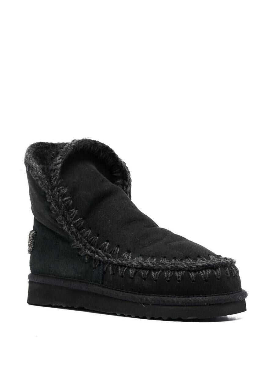 Bocanci Mou Mou Eskimo 18 Glitter Logo Boots Black Femei (BM 19439373) 3