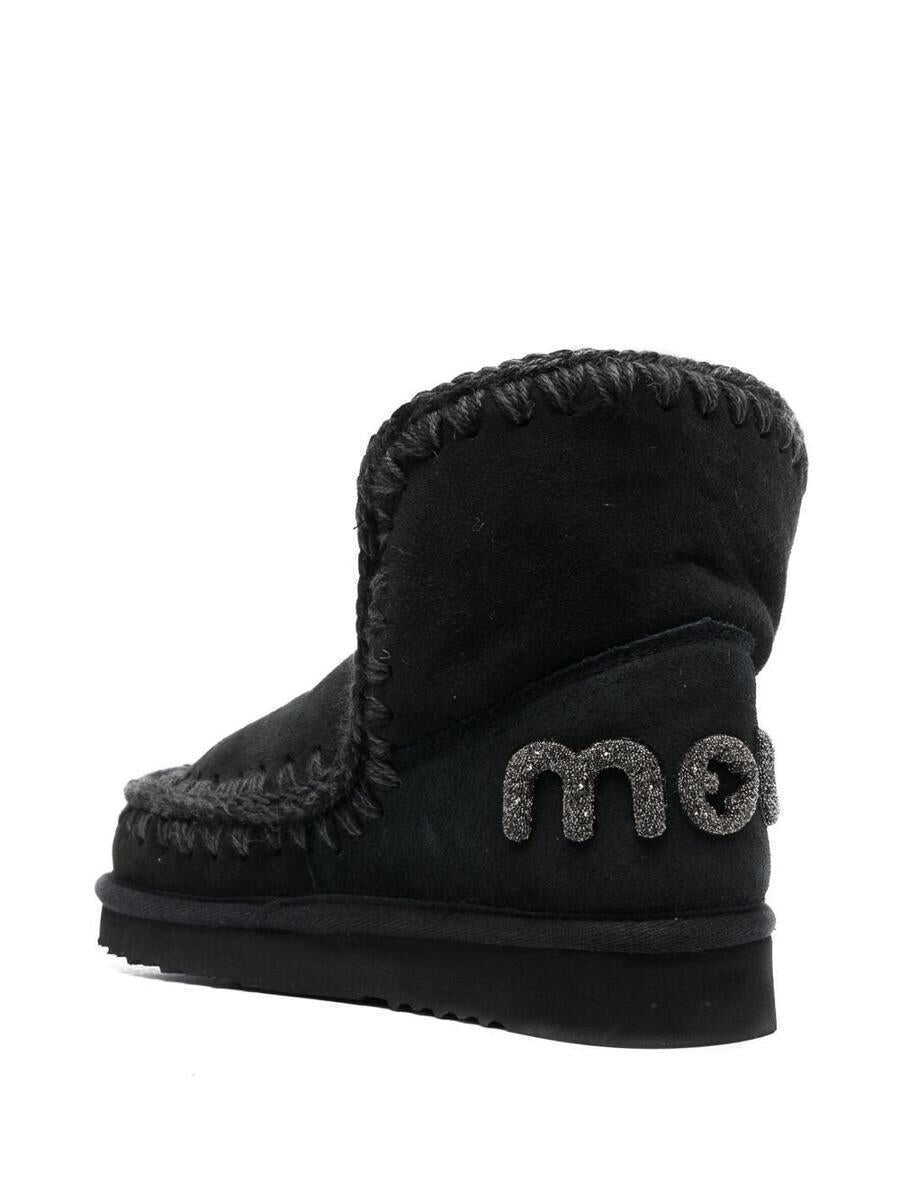 Bocanci Mou Mou Eskimo 18 Glitter Logo Boots Black Femei (BM 19439373) 4