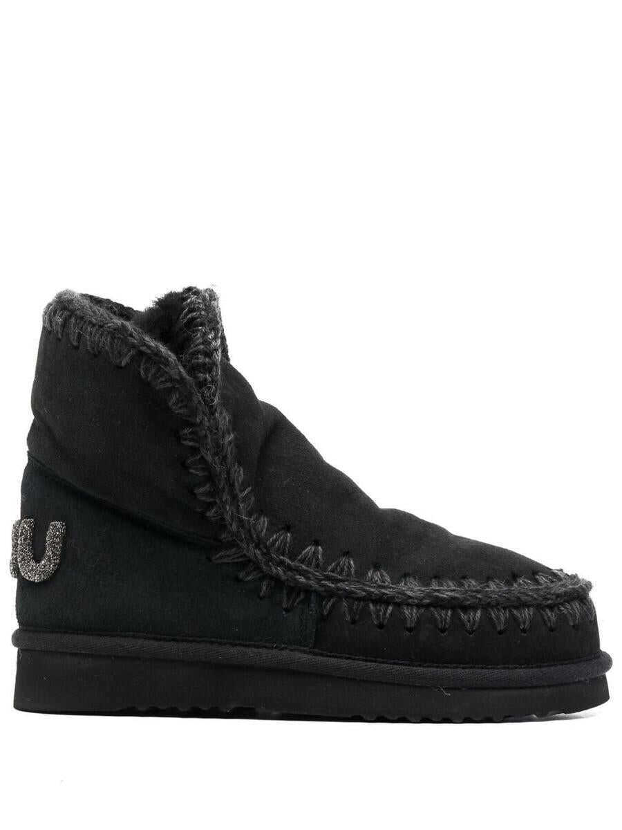 Bocanci Mou Mou Eskimo 18 Glitter Logo Boots Black Femei (BM 19439373) 1