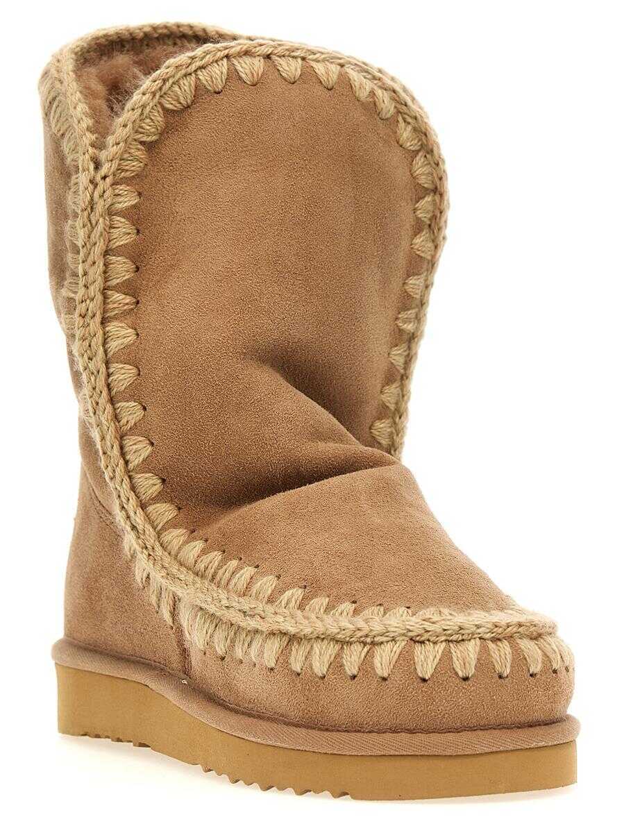 Bocanci Mou Mou Eskimo 24 Ankle Boots  Beige Femei (BM 19439391) 2
