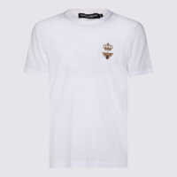 Tricouri Polo Dolce & Gabbana T-Shirt E Polo Bianco Barbati