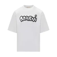 Tricouri Marni T-Shirt With Marni Logo Barbati