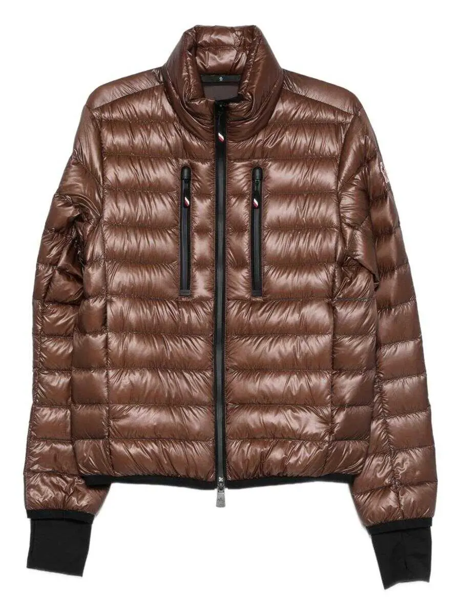 Paltoane Moncler Grenoble Moncler Grenoble Brown Zip-Up Down Jacket BROWN Barbati (BM 19439790) 1
