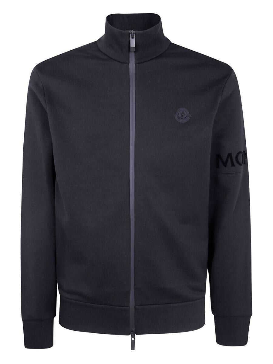 Pulovere Moncler Moncler Black Cotton Sweatshirt Black Barbati (BM 19439796) 1