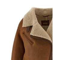 Geci Isabel Marant Dama - Geci Isabel Marant Isabel Marant Adelina Sheepskin Jacket BROWN Femei (BM 19440108) - B-mall.ro