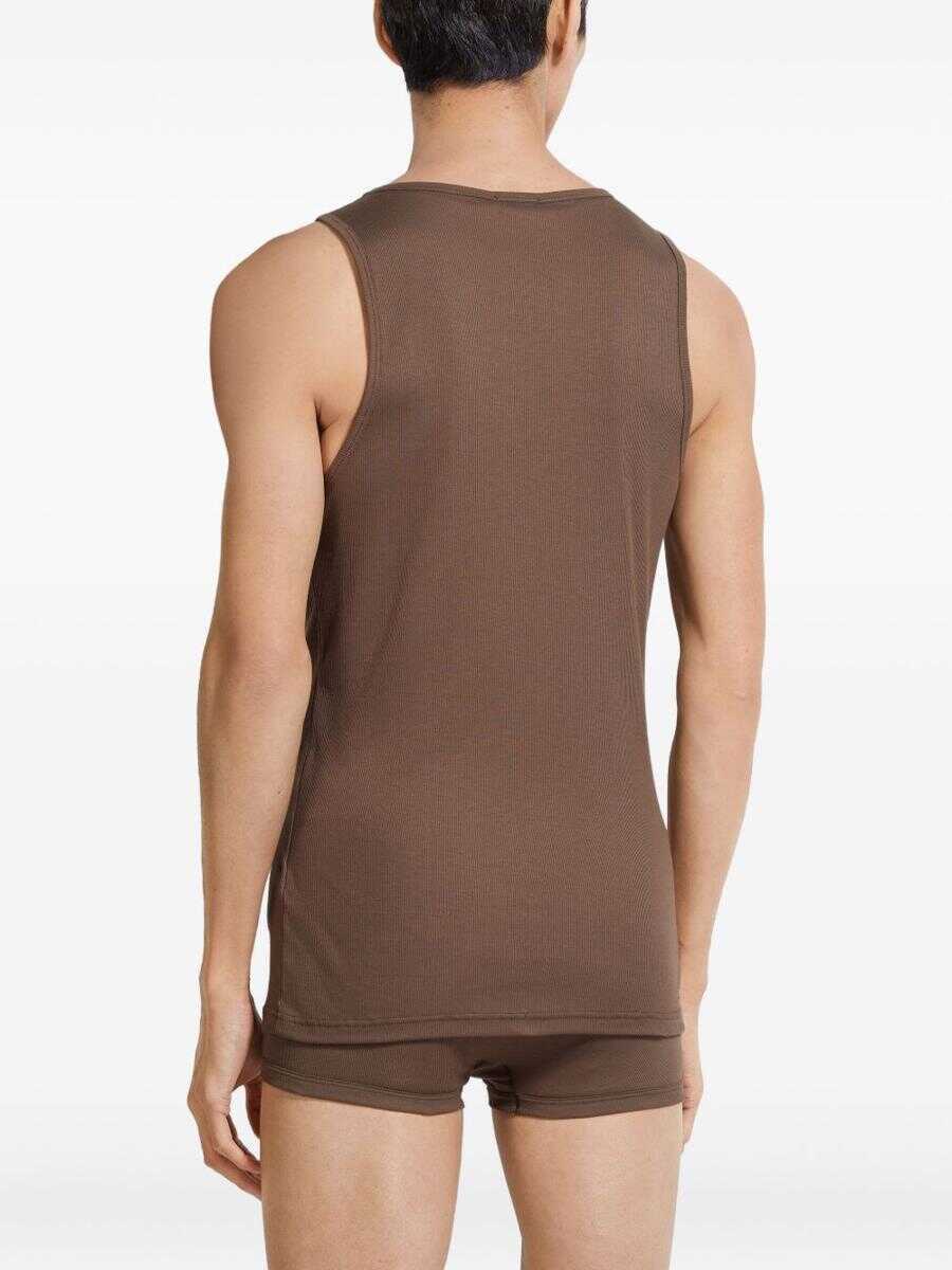 Topuri ZEGNA Zegna Tank Top BROWN Barbati (BM 19440261) 3