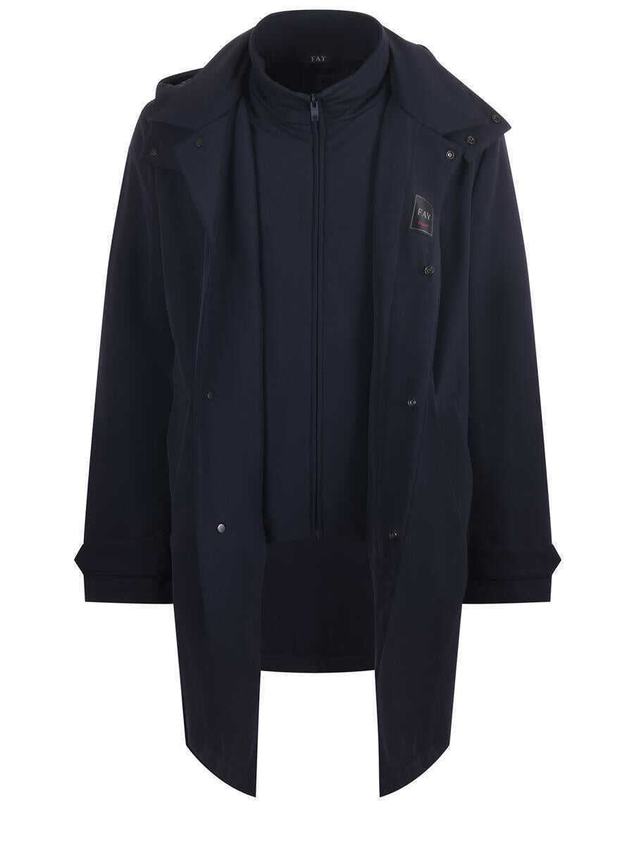 Paltoane Fay Fay  Coats BLUE Barbati (BM 19440264) 3