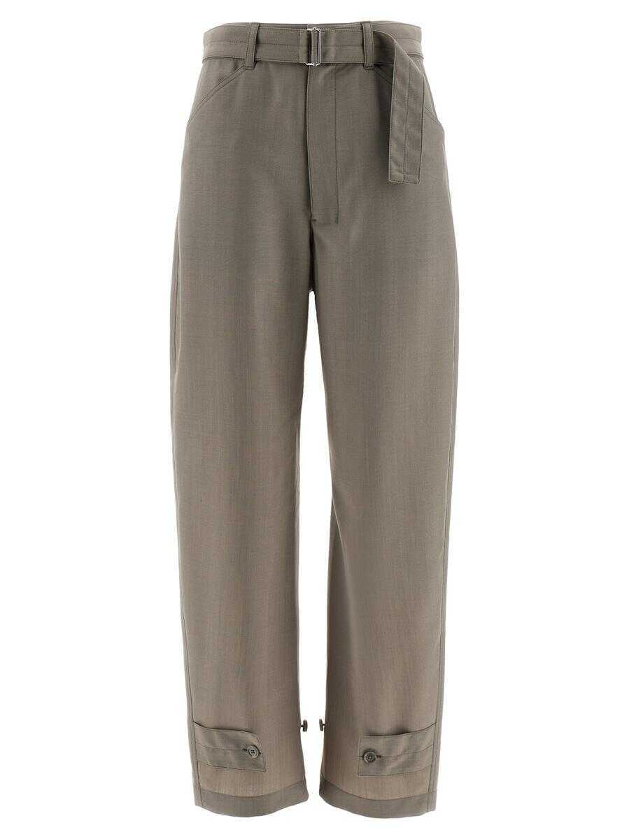 Pantaloni casual LEMAIRE Lemaire Curved Tailored Pants GRAY Femei (BM 19440474) 1