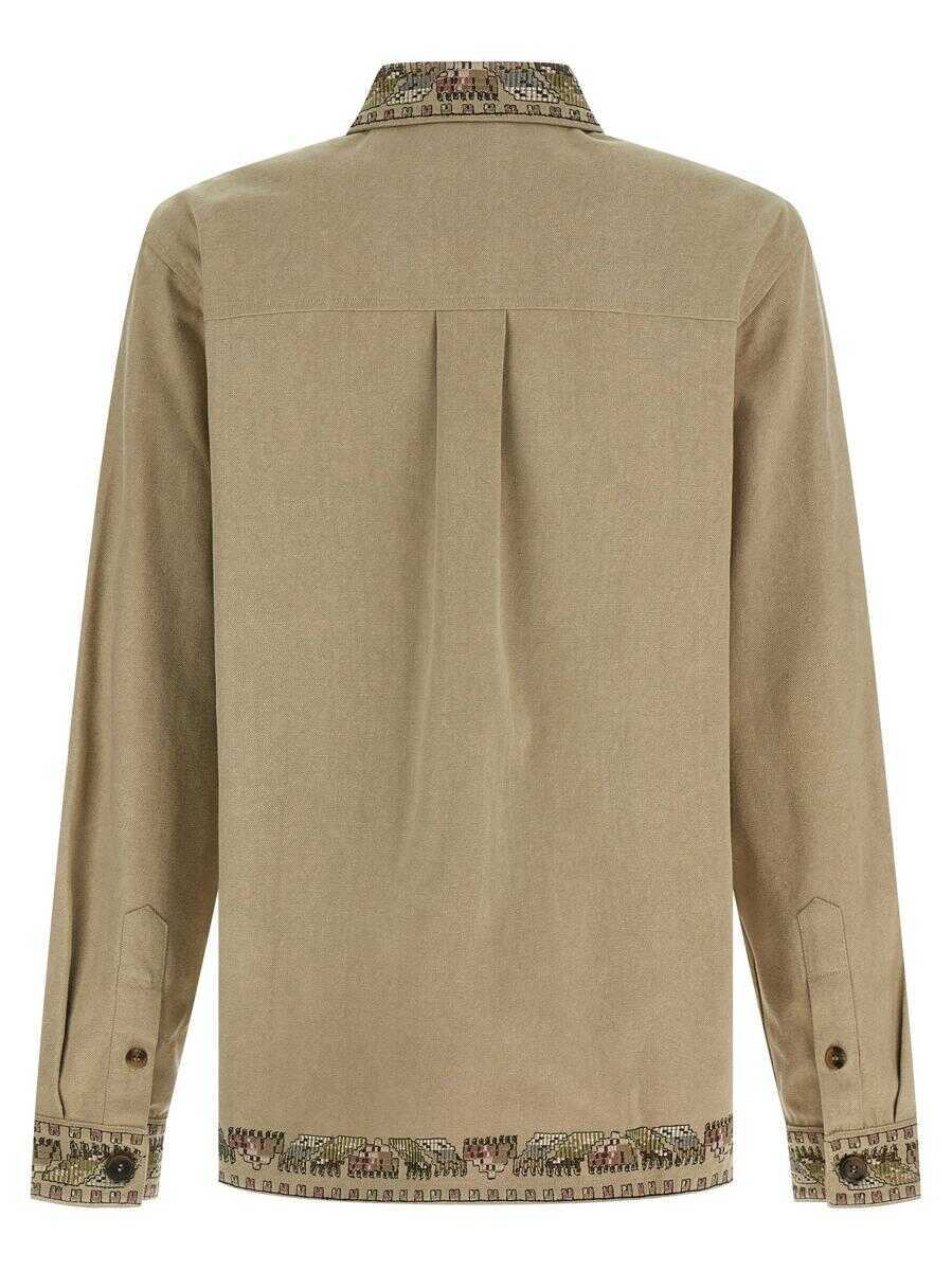Geci Isabel Marant Isabel Marant Rudy Overshirt  Beige Barbati (BM 19440828) 2