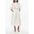 Dior Jacquard Cotton Flared Shirt Dress With Belt White