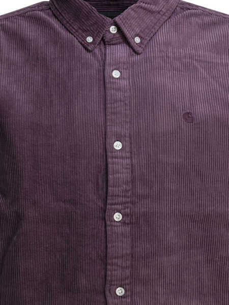 Camasi casual Carhartt L/S Madison Cord shirt Purple Barbati (BM 19440990) 3