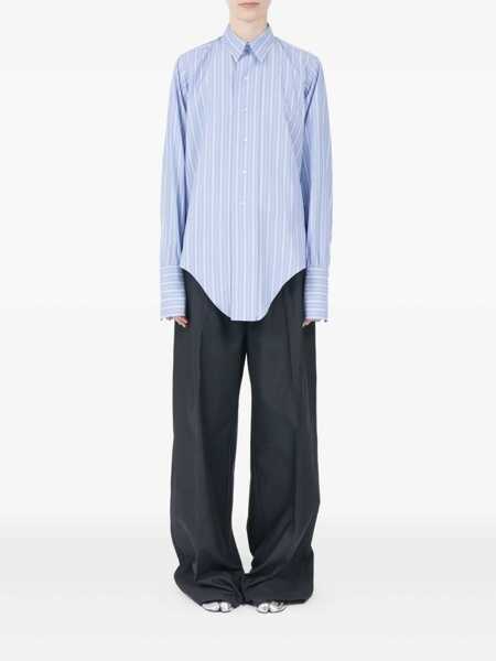 Camasi office Maison Margiela Cotton striped shirt Light blue Femei (BM 19440993) 2