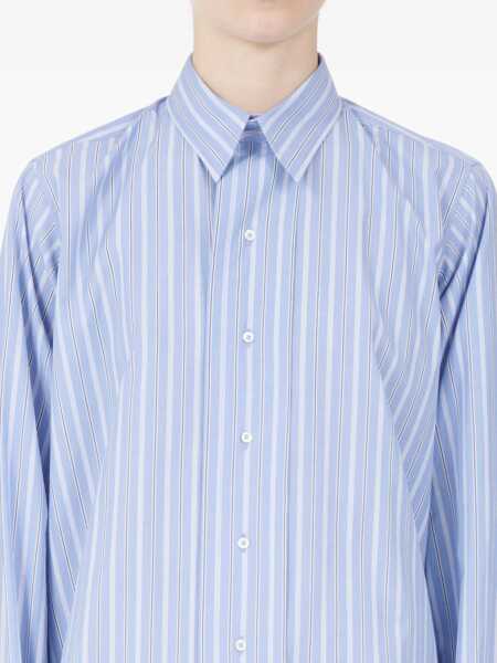 Camasi office Maison Margiela Cotton striped shirt Light blue Femei (BM 19440993) 5