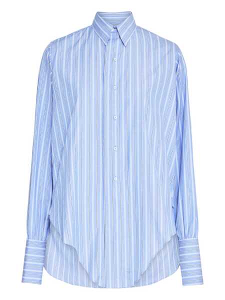 Camasi office Maison Margiela Cotton striped shirt Light blue Femei (BM 19440993) 1