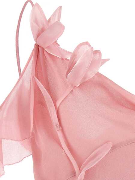 Rochii casual Self-Portrait Long Dress With Floral Appliqus PINK Femei (BM 19441028) 4