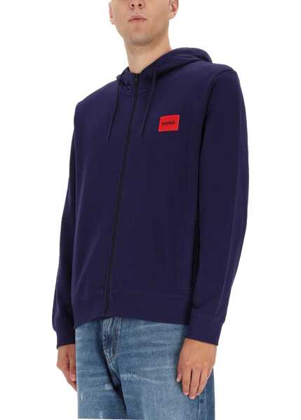 Bluze de trening Hugo Boss Daple Sweatshirt With Logo BLUE Barbati (BM 19441103) 4